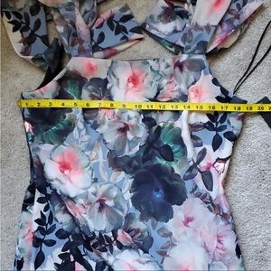 NWT $795 Badgley Mischika Floral Gown 14